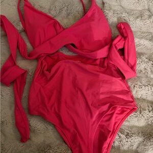 Aerie Bold Pink One-Piece Swimsuit